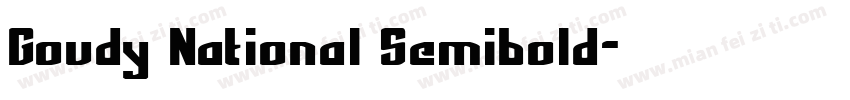 Goudy National Semibold字体转换
